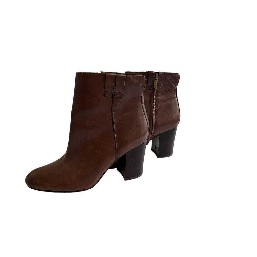 Sam Edelman brown heeled leather ankle boots - 9.5
